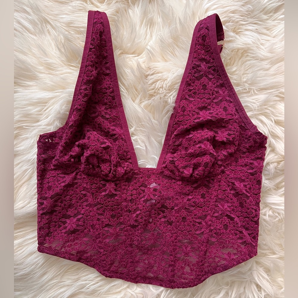 Urban Outfitters Out From Under Venus Dark Romantic Convertible Corset